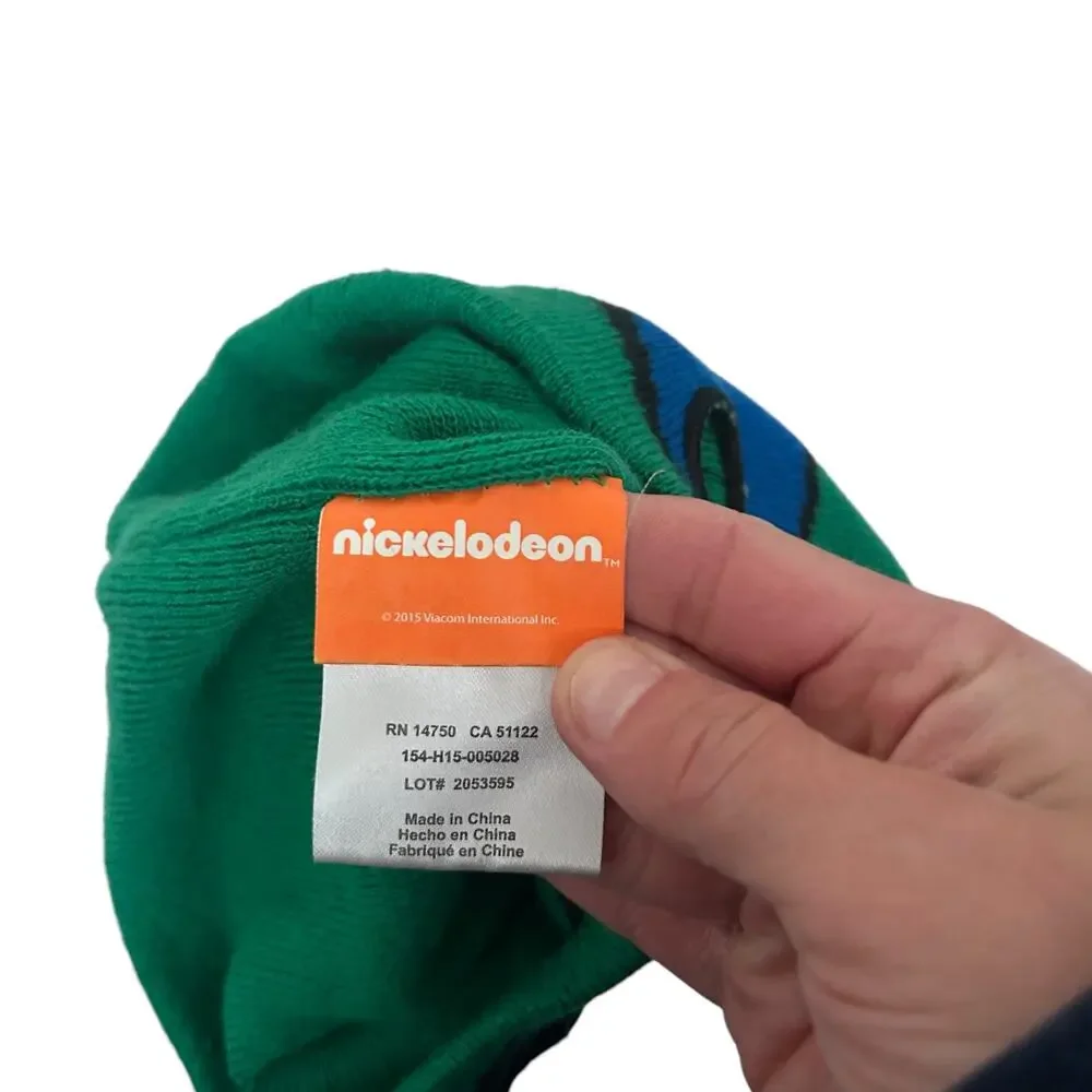 Nickelodeon Ninja Turtles Blue Leonardo Beanie Hat Sz L/XL 8+ Kids